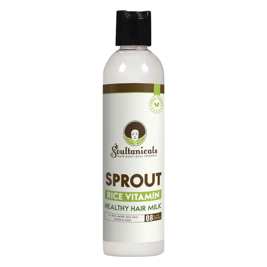 Soultanicals Sprout Rice Vitamin Hair Milky-Cream With Biotin & MSM | For Afro-Kinky & Curly Hair | 8oz (236ml) Beauty & Personal Care Soultanicals