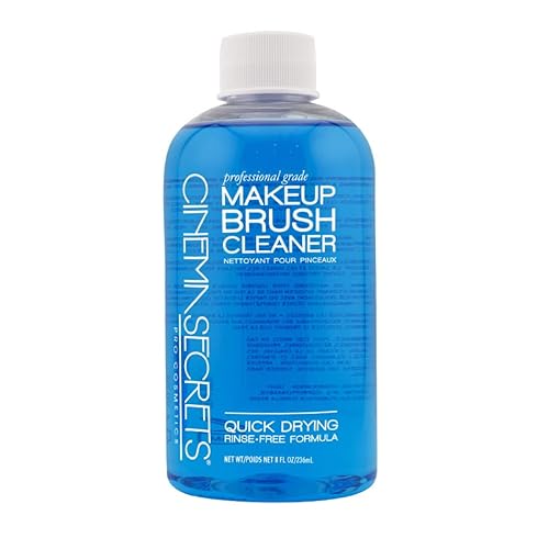 Cinema Secrets Original Blue Vanilla Makeup Brush Cleaner Solution - Professional Cleanser for Makeup Brushes - Quick-Drying, Rinse-Free Formula