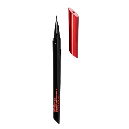 Smashbox Always On Liquid 24-Hour Eye Liner | Long Lasting + Waterproof with Dramatic Precision, Black, 0.02 Ounce