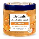 Dr Teal's Shea Sugar Body Scrub, Citrus with Essential Oils & Vitamin C, 19 oz