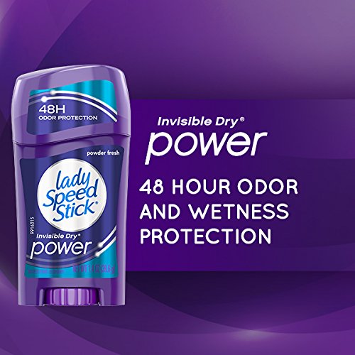 Lady Speed Stick Invisible Dry Power Underarm Antiperspirant Deodorant for Women, Powder Fresh - 2.3 ounce (6 Pack) Beauty and Personal Care Lady Speed Stick