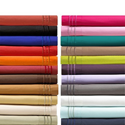 Elegant Comfort 2-Piece 1500 Thread Count Egyptian Quality Ultra Soft Wrinkle, Fade, Stain Resistant Pillowcases, Standard Size, Lime-Neon Green