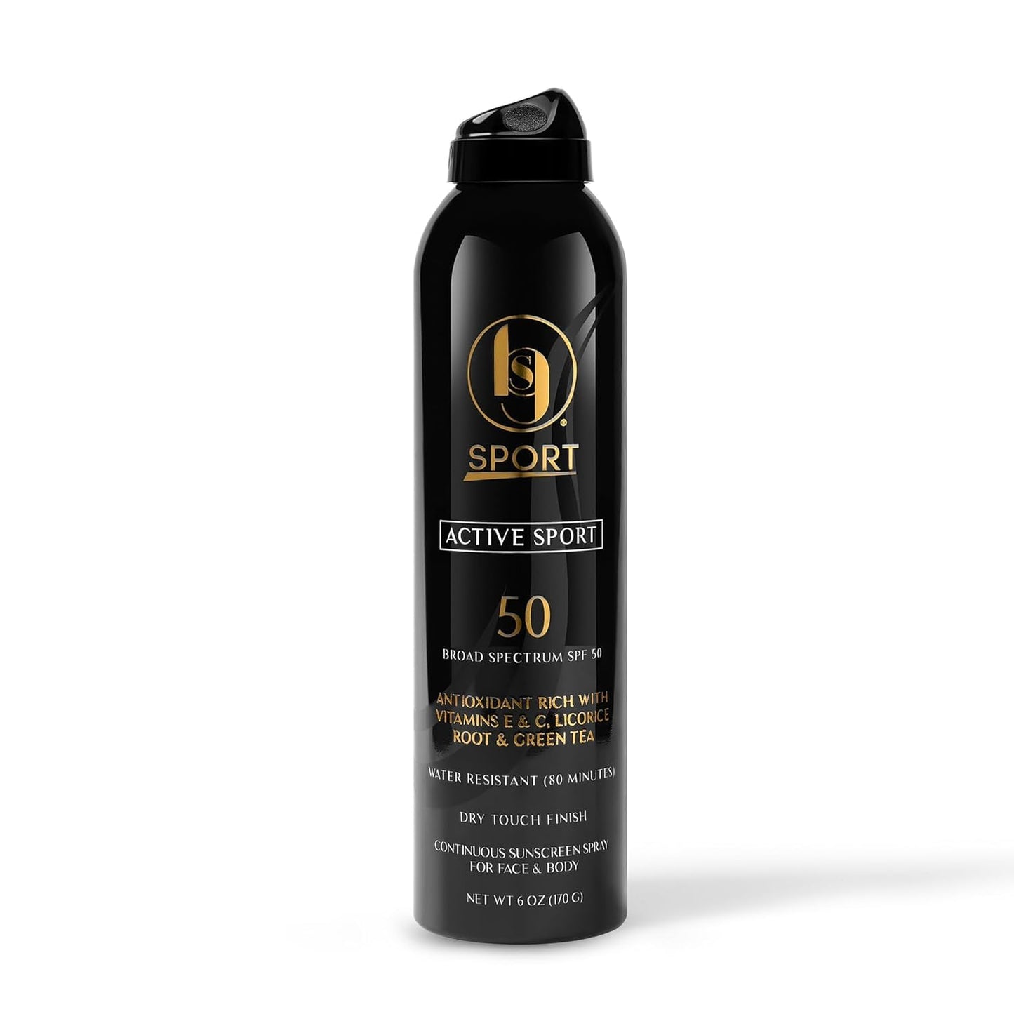 Black Girl Sunscreen Active Sport Sunscreen Spray for Face & Body- SPF 50, Sunblock for Travel & Beach, Water Resistant for 80 minutes, Ultra Sheer