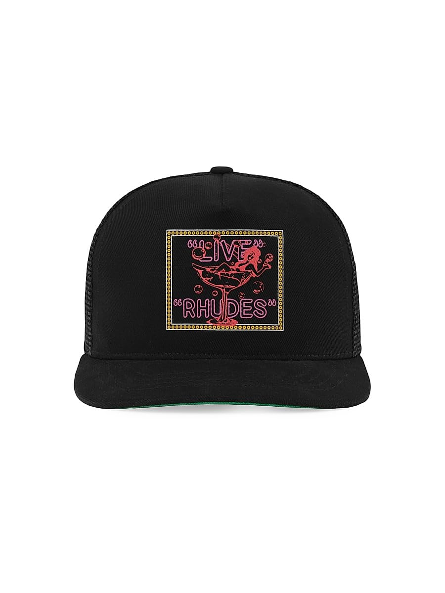 Rhude, Live Logo Trucker Hat, Black