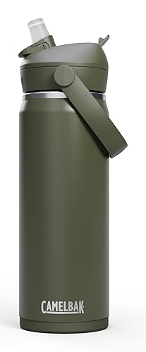 CamelBak Thrive Flip Straw Insulated Stainless Steel Water Bottle Moss, 20oz