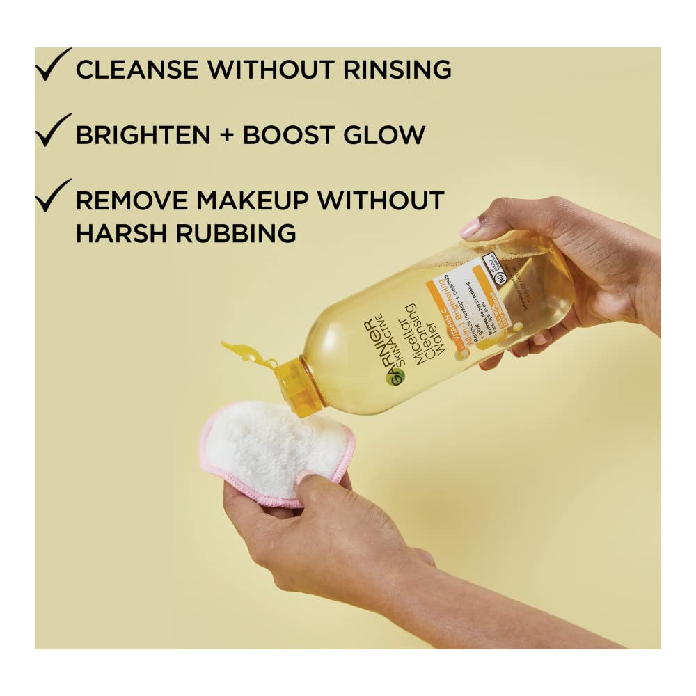 Garnier, SkinActive Micellar Vitamin-C Cleansing Water, 3.4 Fl Oz