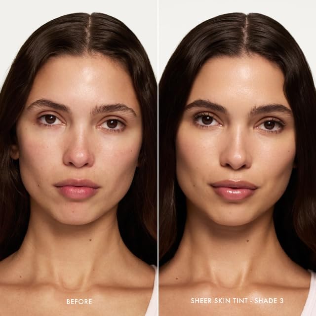 Summer Fridays Sheer Skin Tint - Skin Tint with Hyaluronic Acid - Helps Diminish Uneven Skin Tone - Sheer to Light Coverage - Shade 3 - Light