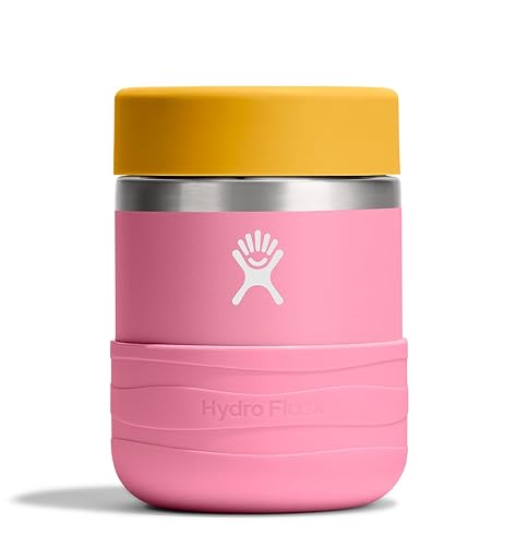 Hydro Flask Insulated Food Container - Snack Container for Kids and Lunch Box - 12 Oz Food Jar in Dahlia Pink