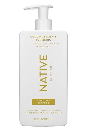 Curl Care Native Coconut Milk & Turmeric Shampoo and Conditioner (16.5 oz) (Coconut Milk & Tumeric)