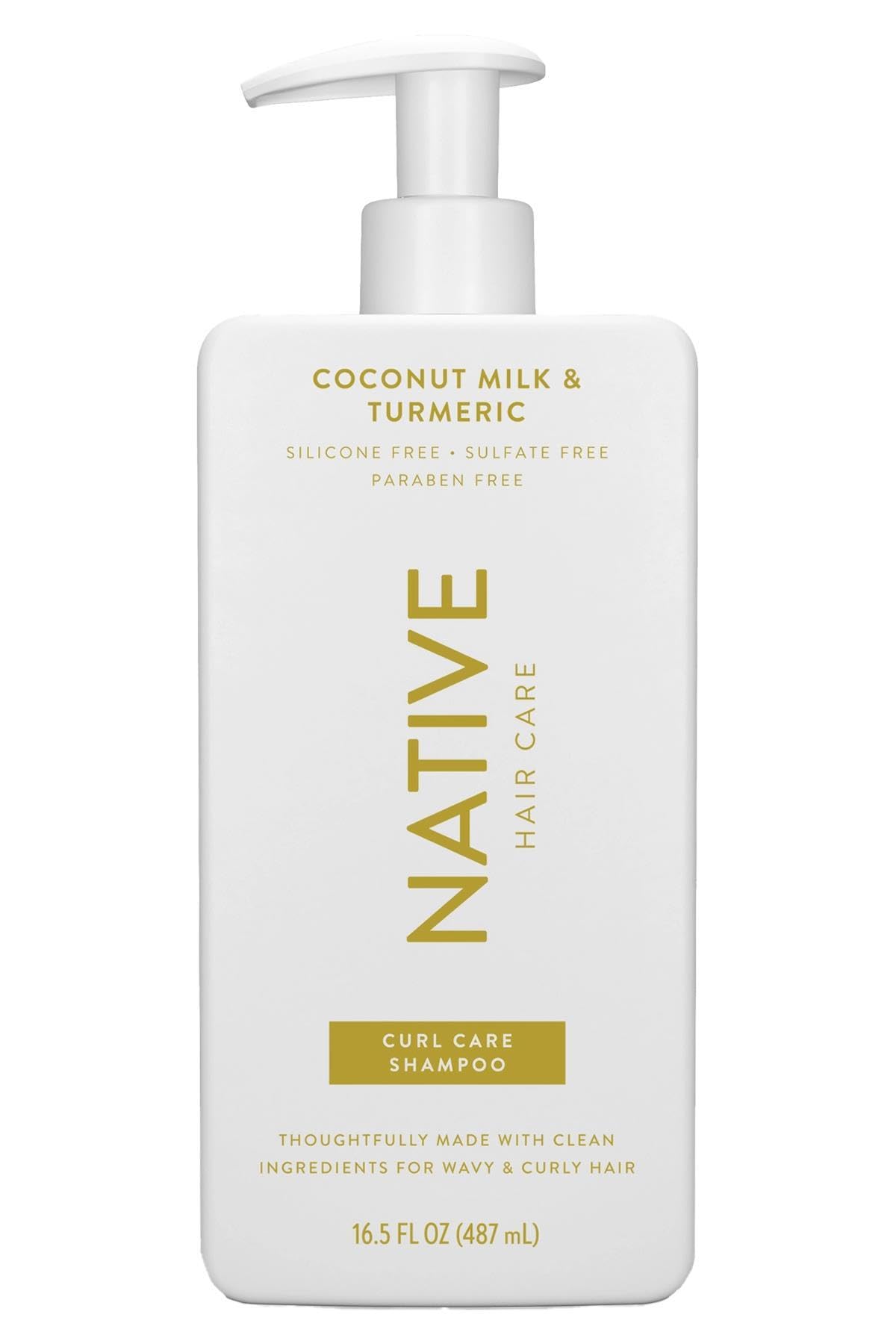 Curl Care Native Coconut Milk & Turmeric Shampoo and Conditioner (16.5 oz) (Coconut Milk & Tumeric)