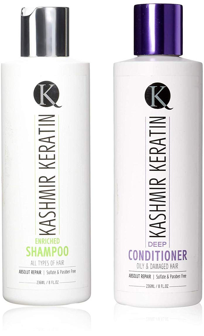 Keratin Enriched 8oz Hair Care Set (8oz Shamp/8oz Deep Cond)