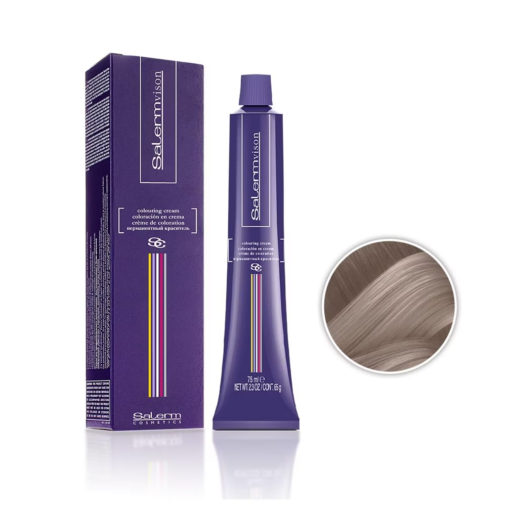 Salerm Salermsivion Hair Coloring Cream #8,12 Light Pearl Blonde for Unisex, 2.3 Ounce