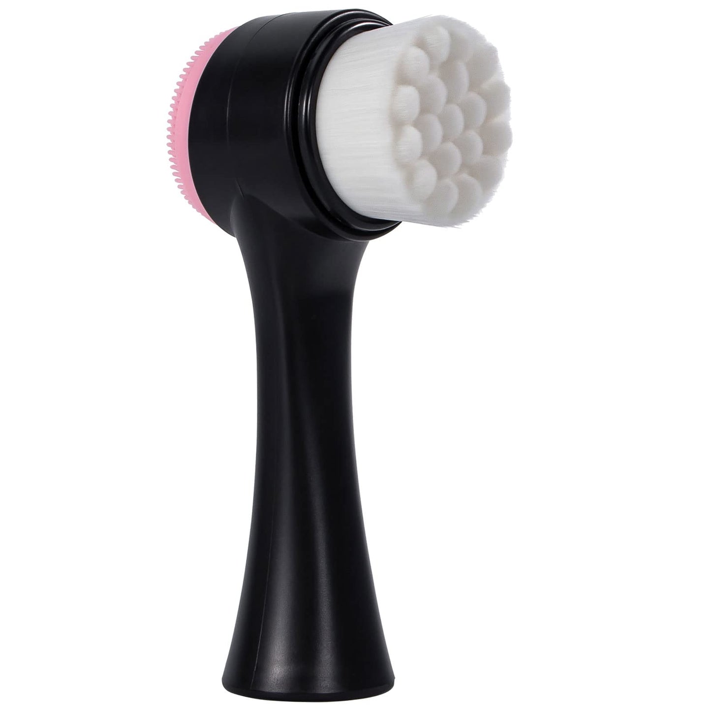 Beomeen Face Brush 2 in 1, Facial Cleansing Exfoliating Scrubber Brush, Silicone Double Side Face Wash Scrub Brush with Super Soft Bristles for Deep