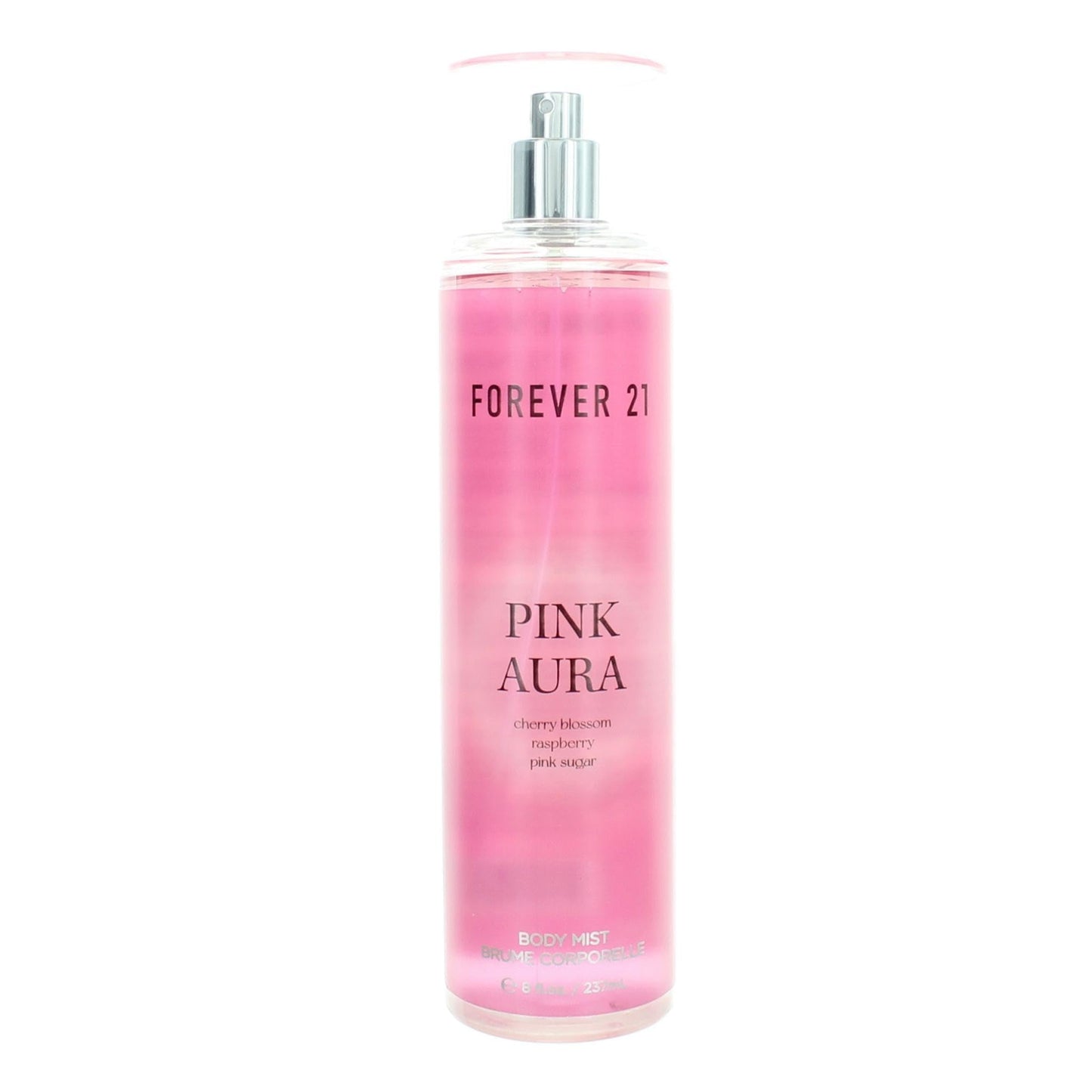 Forever 21 Pink Aura Body Spray Mist | Lightweight & Flirty Everyday Scent | Sweet Body Spray with Cherry Blossom Top Notes, Raspberry and Pink Sugar