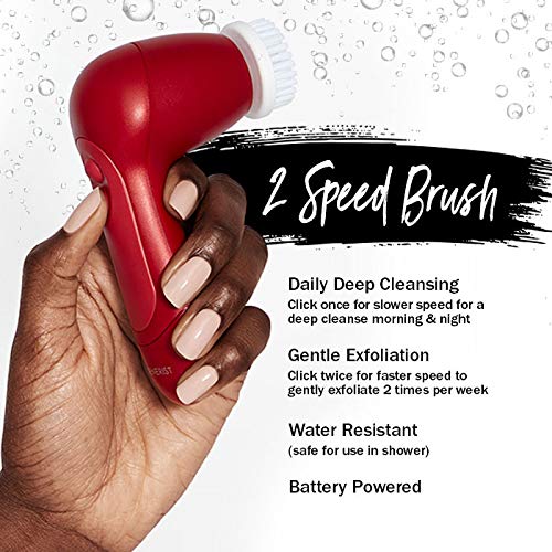 Olay Regenerist Face Cleansing Device, 2 Brush Heads + Whip Face Moisturizer Travel/Trial Size Gift Set