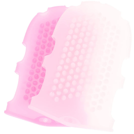COHEALI 2 Pcs Silicone Massage Glove Bath Massage Brush for Shower Exfoliating Body Scrubber Mitt Soft Hand Fit Design 6.69 X 3.93 X 0.78 in Beauty and Personal Care COHEALI