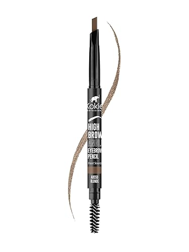 Kokie Cosmetics High Brow Angled Eyebrow Pencil, Blonde, 0.012 Ounce