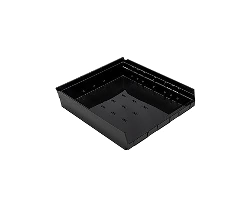 QUANTUM STORAGE SYSTEMS QSB122BR Economy Recycled Plastic Part Organizer Black Bins 18" L x 17" W x 4" H 6 Pack