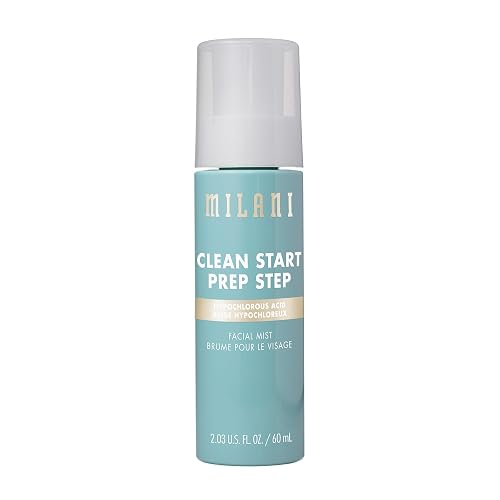 Milani Clean Start Prep Step Hypochlorous Acid Facial Mist - Purifying & Soothing Redness Relief Spray - Electrolyte-Infused Hydrating Skin Prep