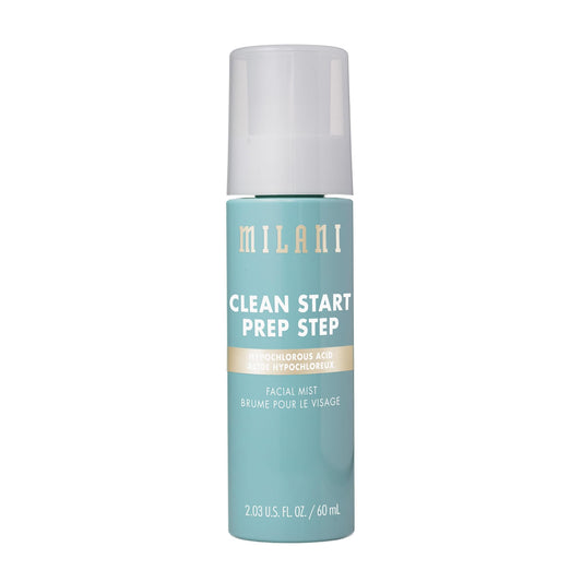 Milani Clean Start Prep Step Hypochlorous Acid Facial Mist - Purifying & Soothing Redness Relief Spray - Electrolyte-Infused Hydrating Skin Prep Beauty & Personal Care Milani