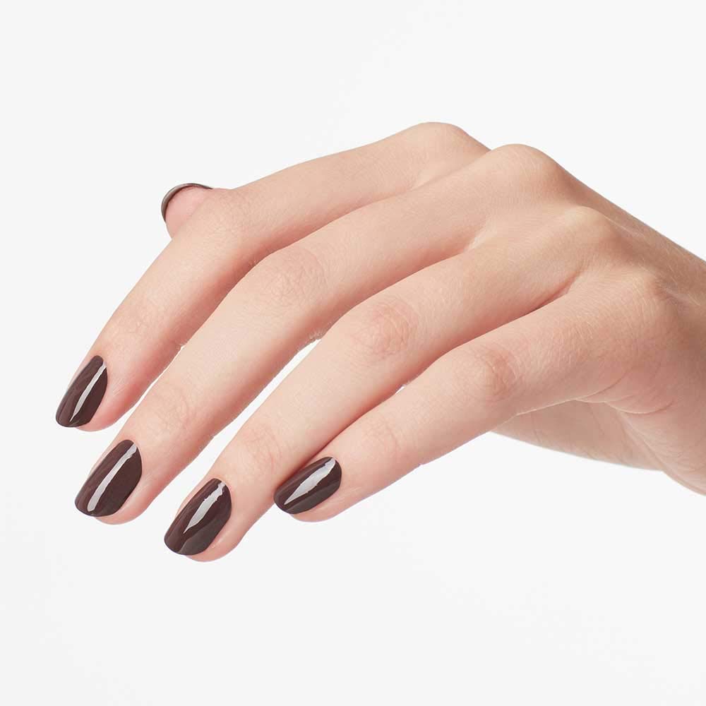 OPI Nail Lacquer That's What Friends are Thor | Opaque Dark Brown Crème Chip Resistant Nail Polish | Iceland Collection