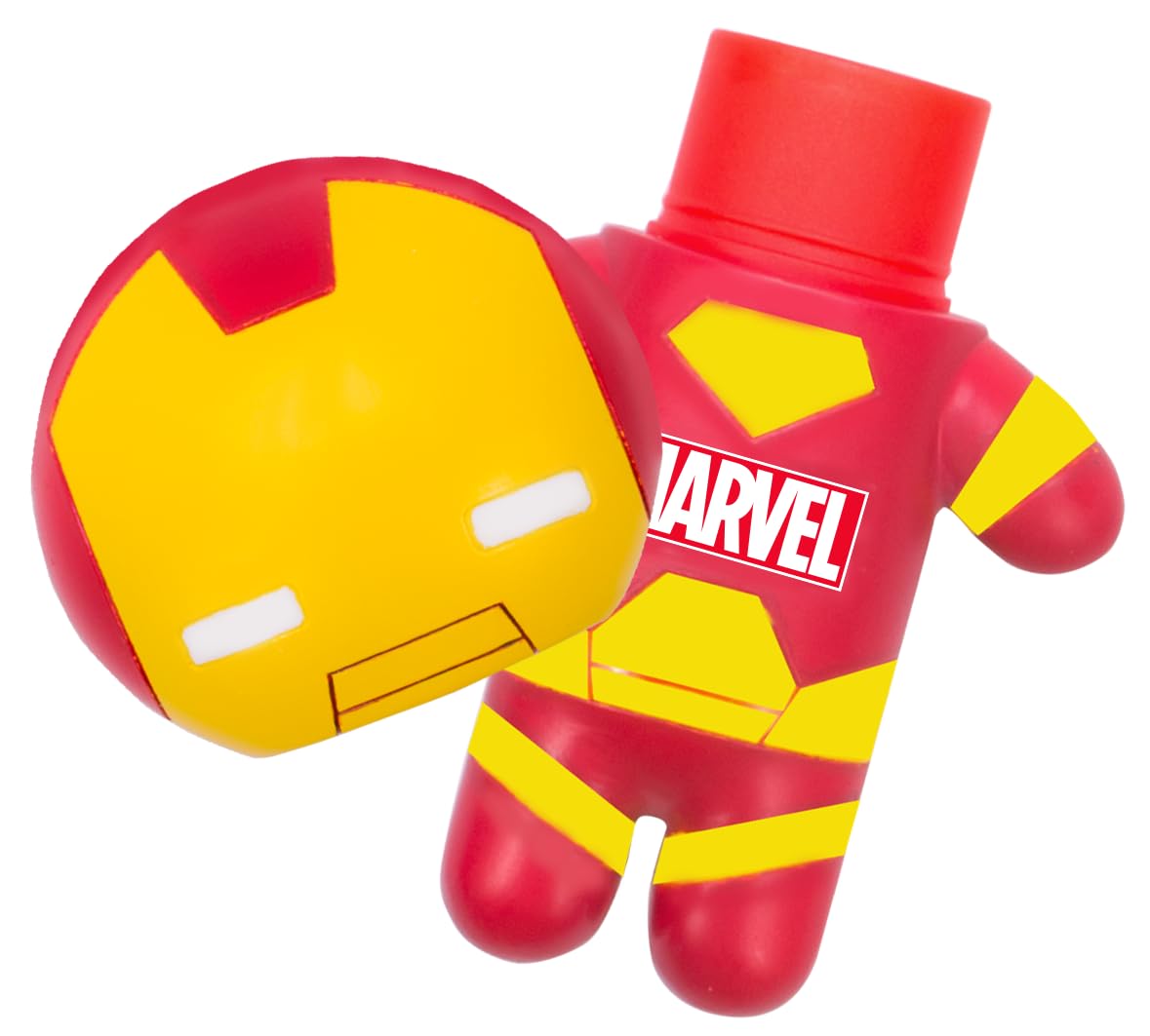 Lip Smacker Marvel Lip Balm Keychain, Clear & Glossy, Fun & Giftable, Cruelty Free - Iron Man