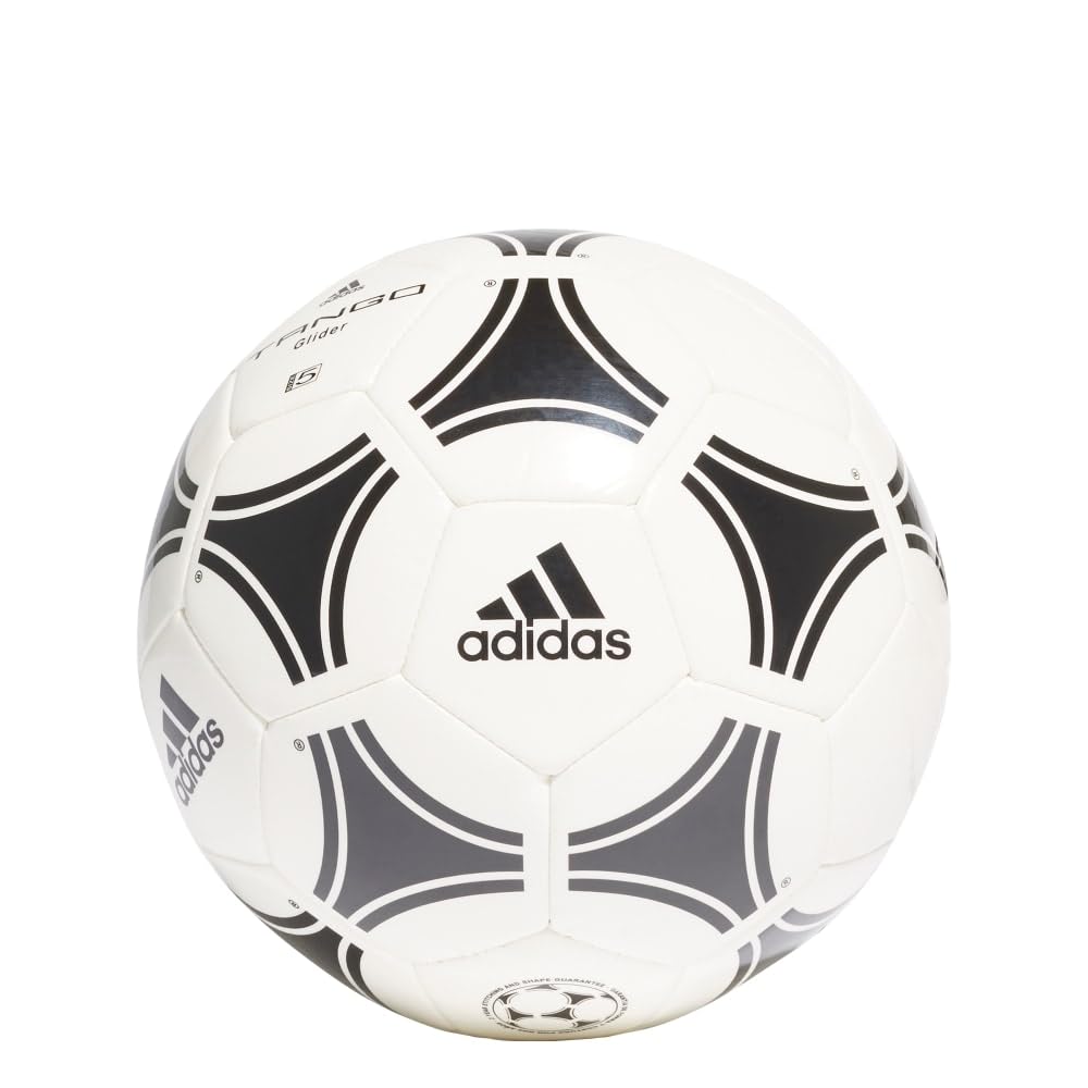 adidas Unisex-Adult Tango Glider Soccer Ball, White/Black, 5