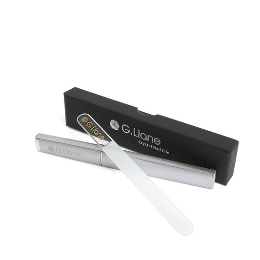 G.Liane Crystal Glass Nail File Professional Double Sided Etched Crystal Nail File Set for Nail Art & Nail Care Alternative to Metal Nail Files Emery Beauty & Personal Care G.Liane