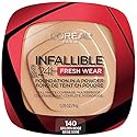 L'Oreal Paris Makeup Infallible Fresh Wear Foundation in a Powder, Up to 24H Wear, Waterproof, Golden Beige, 0.31 oz. (Packaging May Vary)