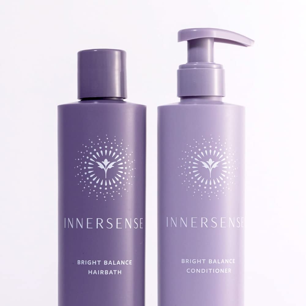 Innersense Organic Beauty - Natural Bright + Balanced Purple Toning Shampoo + Conditioner Value Duo | Non-Toxic, Cruelty-Free, Vegan Haircare (10 fl