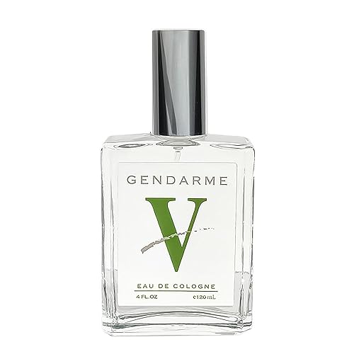 Gendarme V By Gendarme Eau De Cologne Spray for Men - Smokey Wood Aroma with Lemon, Bergamot, Vetiver, Verbena, Basil Fragrance Notes, 4oz Glass Spray Beauty & Personal Care Gendarme