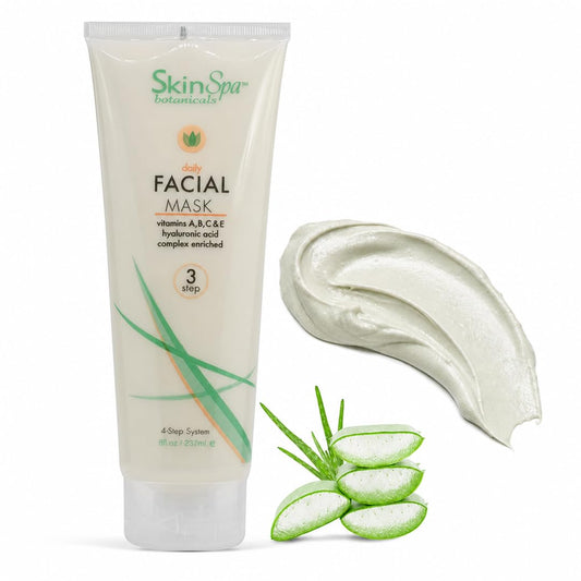 SkinSpa Clay Face Mask - Bentonite Clay & Hyaluronic Acid Deep Pore Cleansing Mask | Vitamin A, C & E Complex | For Oily, Sensitive & Dull Skin |