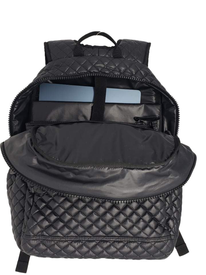 CLARANY Comfortable quilted 15 inch Laptop & Tablet Fashion Travel Tennis Racquet Backpack Water Repellent Stain Resistance