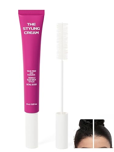 FAMIKYA Hair Mascara for Flyaways, Fly Away Hair Stick, Wax Stick for Hair, Lightweight Anti Frizz Slick Back Hair Styling Wax Stick, Taming Wand Gel