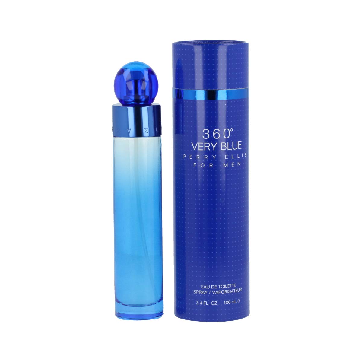 Perry Ellis 360° Very Blue Eau De Toilette Spray for Men - Mens Cologne, Long Lasting Perfume, EDT, Fragrance with Notes of Bergamot, Pear & Musk