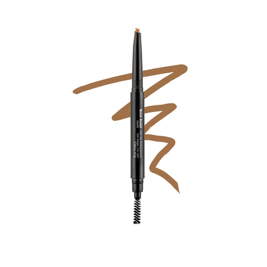 Bodyography Brow Assist - Taupe | Triangular Tip Eyebrow Pencil for Women with Built-In Spoolie | Defines, Fills & Shapes Brows | Mineral-Based