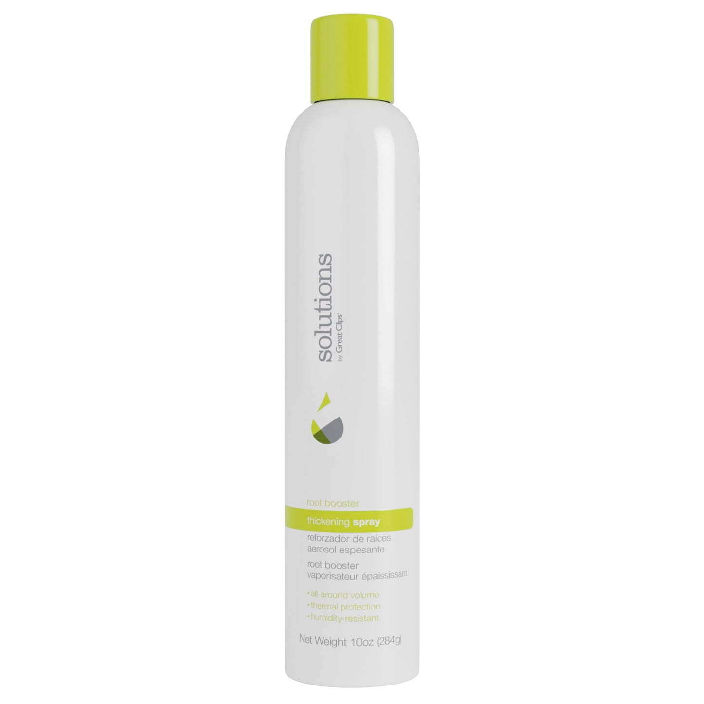 GREAT CLIPS Solutions Root Booster Thickening Spray, 10oz | Protects Against Humidity & Heat Damage | Adds Volume, Body & Lift | For Fine to Medium