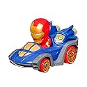 Hot Wheels RacerVerse Die-Cast Vehicle with Iron Man Driver 1:64 Scale