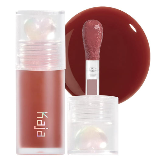 Kaja Lip Plumping - Juicy Glass 08 Cherry Cola - Hydrating, Feel Plumped and Lightweight with Vitamin Tree Fruit Oil, Vegan, Cruelty-Free, Clear Tint Beauty and Personal Care Kaja