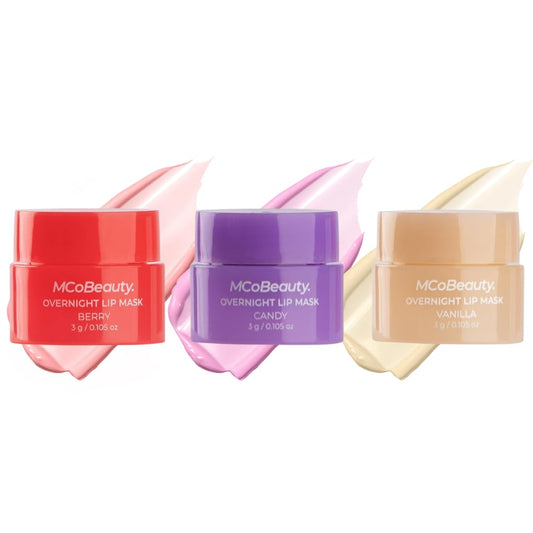 MCoBeauty Double Duty Lip Mask Deluxe Trio - x3 Hydrating Overnight Balms Beauty and Personal Care MCoBeauty
