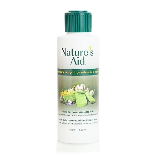 Natures Aid Original Skin Gel 125ml Award-Winning Multipurpose Formula Featuring Aloe Vera Gel Extract - 3X Factor. Works for After Sun Care, Dry
