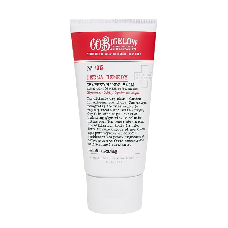 C.O. Bigelow Chapped Hands Balm, No. 1012 with Glycerin (40.3%) 1.7 oz, Hand Lotion Cream for Women and Men to Soften Dry Cracked Skin