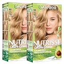 Garnier Nutrisse Ultra Crème Hair Color, Permanent Hair Dye with 100% Gray Coverage, Vegan & Cruelty-Free, 93 Light Golden Blonde (Honey Butter), 2