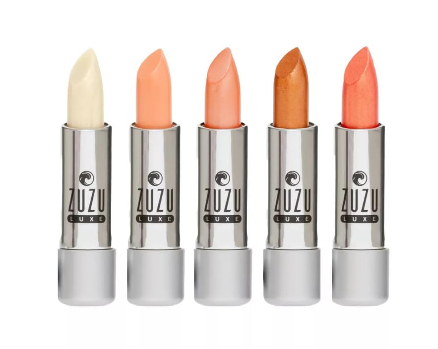 Zuzu Luxe Lip Color Lipstick (Sazerac - Pinkish Peach/Warm Pearl), Natural Ultra-Hydrating Lipstick, Paraben Free, Vegan, Gluten-free, Cruelty-free