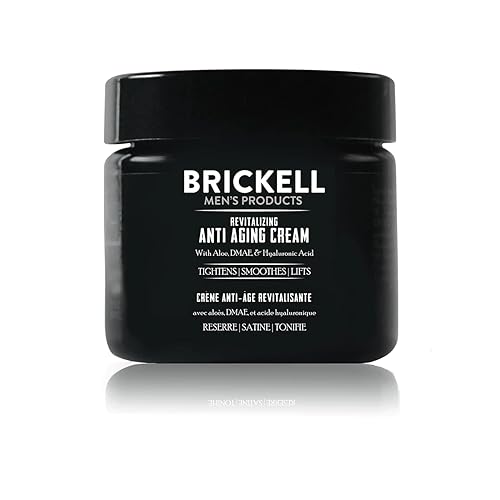 Brickell Men's Revitalizing Anti-Aging Cream For Men, Face Moisturizer For Face To Reduce Fine Lines and Wrinkles, Natural and Organic Anti Wrinkle