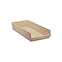 QUANTUM STORAGE SYSTEMS High Density QSB116IVCS Solid Part Organizer Ivory Bins 24" L x 12" W x 4" H 6 Pack