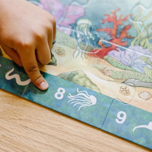 Melissa & Doug Search and Find Beneath The Waves Floor Puzzle (48 pcs, Over 4 feet Long) - FSC Certified