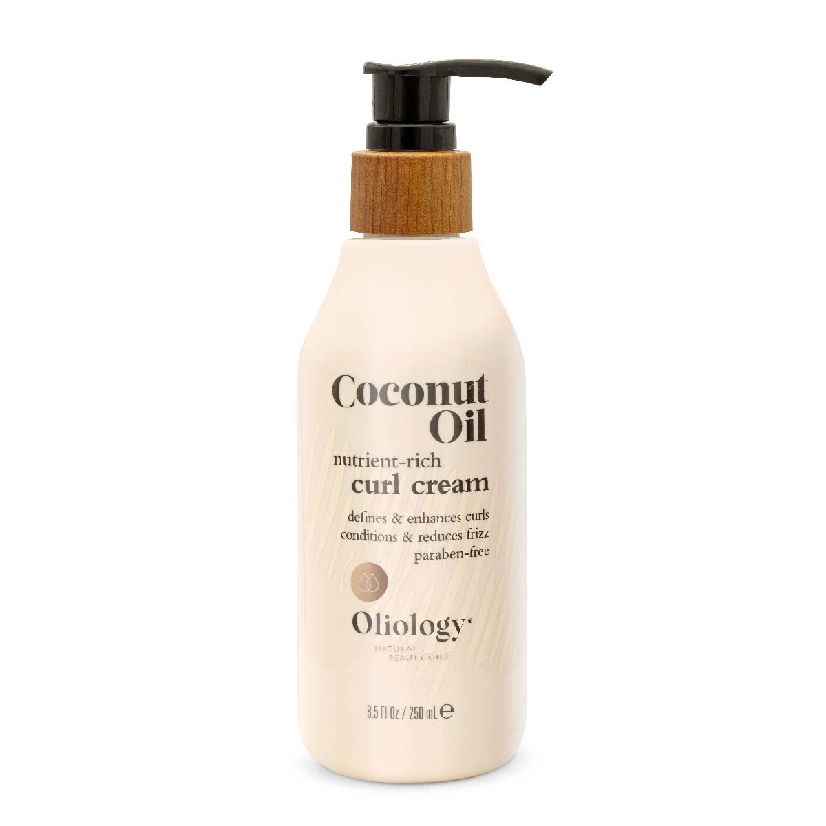 Oliology Coconut Oil Curl Cream - Defines & Enhances Curls & Waves | Botanically Infused | Conditions & Reduces Frizz | Made in USA, Cruelty Free