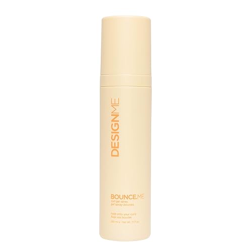 Design.Me BOUNCE.ME Curling Gel Spray | Frizz-Free Curl Defining Gel - Refresh Curls, Waves, Coils | Non-Crunchy, Non-Sticky Formula - Climate Control