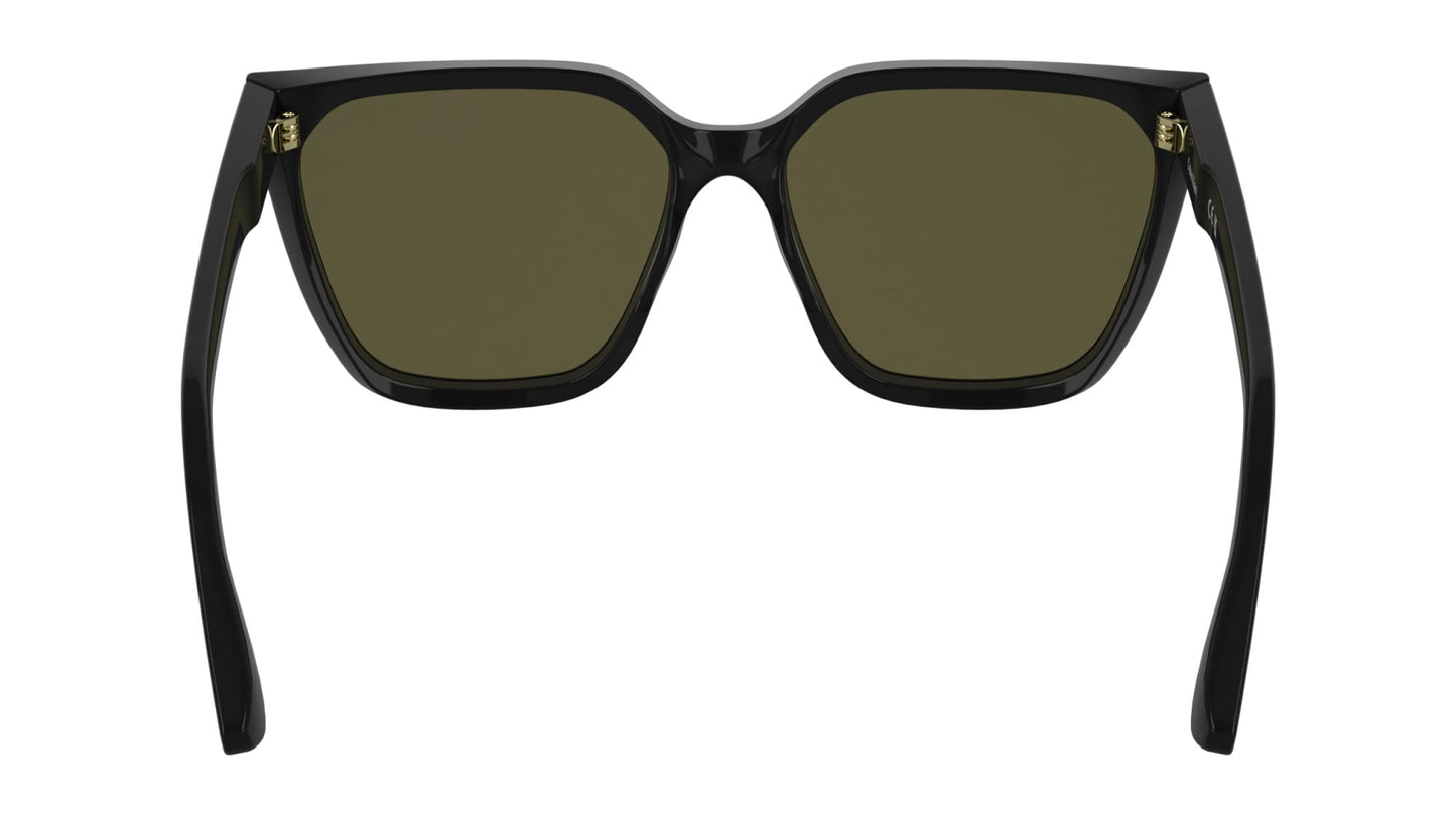 Calvin Klein Women's Sunglasses CK25500S - Black with Solid Brown Lens